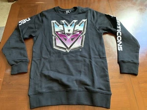Transformers AUTHENTIC Decepticons Sweater Youth Size XL RARE Suede Logo - Picture 1 of 7