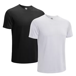2X Men Athletic T-Shirts Running Workout Quick Dry Moisture Wicking Short Sleeve - Picture 1 of 13