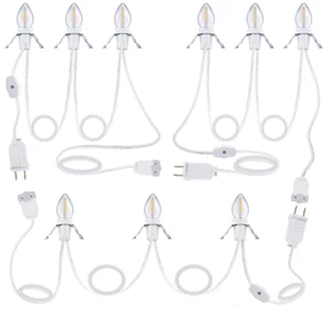 Accessory Cord with 3 LED Light Bulbs, 8.2 Ft Indoor Blow Mold Light Cord - Picture 1 of 7