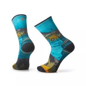Smartwool Hike Light Cushion Great Excursion Print Men's Crew Socks, Multi Color - Picture 1 of 1