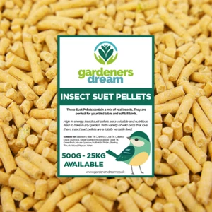 GardenersDream Insect Suet Pellets - High Energy Feed Wild Bird Garden Food - Picture 1 of 33