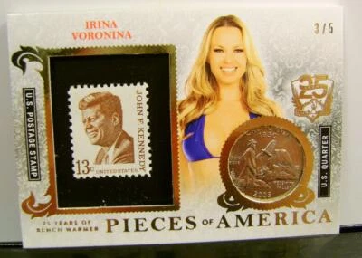 SELLO IRINA VORONINA JFK/5 PIEZAS DE AMERICA BENCHWARMER 25 AÑOS SERIE 2 2019 Foto 1 de 2