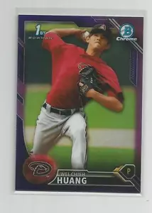 2016 Bowman Chrome WEI-CHIEH HUANG Purple Refractor 229/250 - Picture 1 of 1