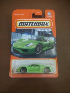 Porsche 918 Spyder 45/100 Matchbox 2024 HVL61 green - Picture 1 of 1