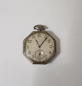 Vintage 1925 Elgin Taschenuhr 7 Jewels Modell 303 - läuft - Bild 1 von 4