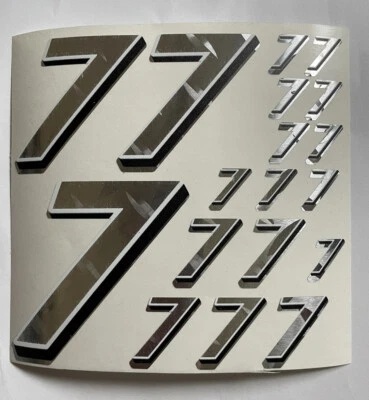 Descuento - Placa de diamante cromada plateada con caja R/C blanca y negra #7 L Foto 1 de 4