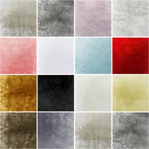 100% Polyester Uni Luxuriös Plüsch Fell Stoff Bastelmaterial 149 cm breit - Bild 1 von 14