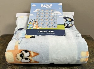 NEW Bluey & Bingo Plush Throw Blanket 46" x 60" - Picture 1 of 5