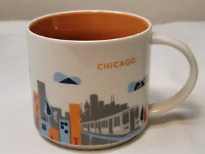 Vintage 2017 Starbucks YOU ARE HERE Collection Chicago 14 Oz Ceramic Mug - Picture 1 of 5