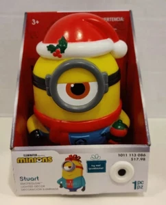 Gemmy Animated Minion Emoteglow Figure Decor Stuart Christmas Holiday NEW - Picture 1 of 1