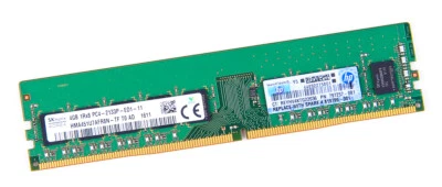HP 4GB 1Rx8 PC4-2133P-E DDR4 unbuffered Server-RAM ECC 797257-081 819799-001 - Bild 1 von 4