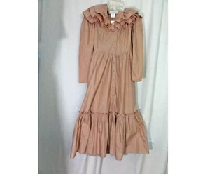 NWT Jessica McClintock Vintage 1980s Prairie Dress Pink Cotton Cottage Core Sz 3 - Picture 1 of 10