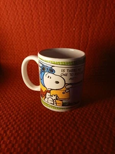 Snoopy Peanuts Coffee Mug Multicolor Gibson Is There No One to Rescue Me 2010 - Picture 1 of 6