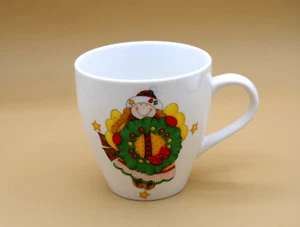 Royal Norfolk Red Snowman Holiday Christmas 12 oz Coffee Tea Mug Cup - Picture 1 of 3
