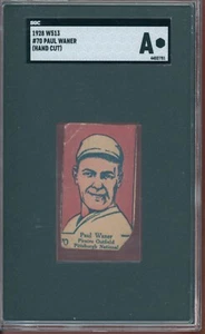 1928 W513 #70 Paul Waner Pirates HOF SGC Authentic "Big Poison" - Picture 1 of 2