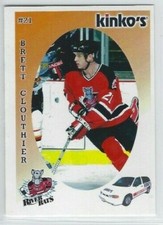 Brett Clouthier 2003-04 Albany River Rats (AHL) Kinko's 
