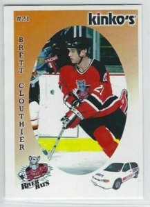 Brett Clouthier 2003-04 Albany River Rats (AHL) Kinko's 