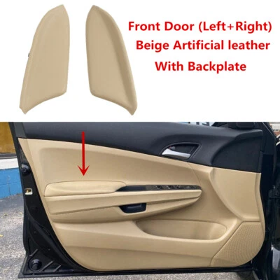 Apoyabrazos panel puerta coche Honda Accord 2008-2012 sedán LR beige cuero PU Foto 1 de 4