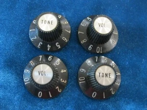 4 Vintage 1974 Gibson WITCH HAT Knobs SG ES-335 175 150 EB-0 EB-3 Flying V clean - Picture 1 of 7