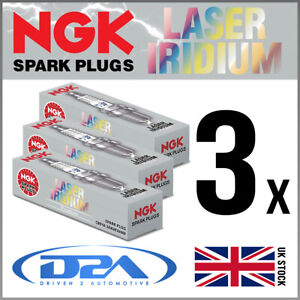 3x NGK SILKR6C10E 97098 Laser Iridium Spark Plugs For KIA PICANTO 1.0 01/15-->