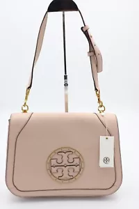 Nuevo con etiquetas Bolso de Hombro Tory Burch Cuero Rosa Roble Claro Nuevo 36090 $525 - Imagen 1 de 7