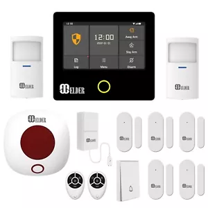 Elder Alarm System Security Wireless 13-Piece WiFi & 4G Smart Home Alarm System - Foto 1 di 10