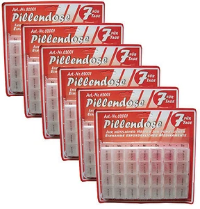 3 Pillendosen für 7 Tage, Pillenbox, Medikamentenbox, Tablettenbox, Arzneibox - Picture 1 of 1