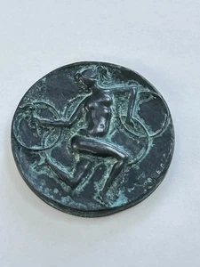 MEDAGLIA  BRONZO COMMEMORATIVA  XVII OLIMPIADE DI ROMA 1960 GRECO BERTONI MILANO - Bild 1 von 6