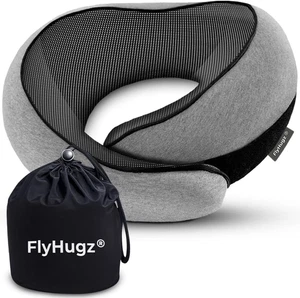 Neck Travel Pillow Memory Foam Neck Pillow for Comfort on Airplane Compact - Picture 1 of 12