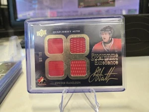 2014 Team Canada Program Of Excellence Dougie Hamilton Quad Jersey Auto /99 - Picture 1 of 2