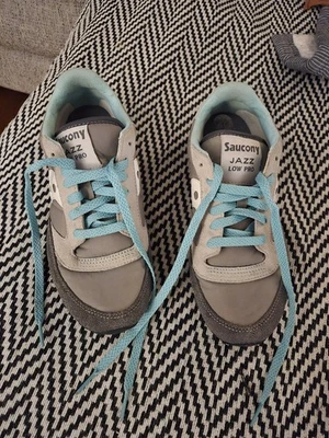 Saucony Womens Jazz Low Pro 1866-103 Gray Casual Shoes Sneakers Size 7 - Image 1 of 4