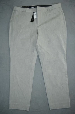 Banana Republic Pants Womens 16 Gray Heather Sloan Curvy Fit Straight Career - Image 1 of 4