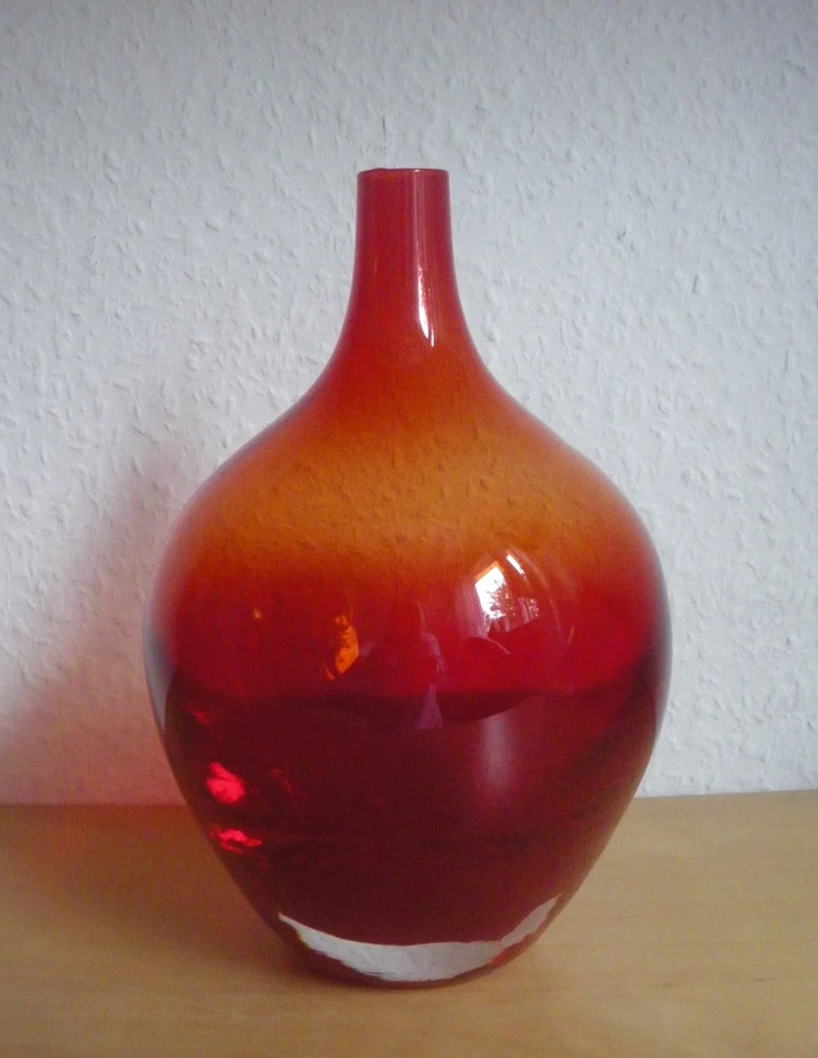 Stück Ikea Salong Vase Blumenvase Vasen Glas rot  20 cm Deko TOP - Bild 1 von 1