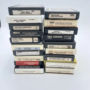 8 Track Lot Willie Nelson Kenny Rogers Ray Price Jim Croce Tammy Wynette Marty R - Bild 1 von 3