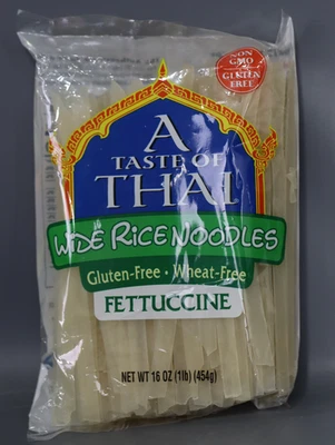 Taste Of Thai Noodle Rice gluten free Extra wide, 16 Ounce (EXP: 10/03/2026)