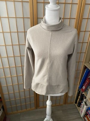 RBX Active Mujer Acolchado Avena Beige Capucha Cuello Grande Pullover Túnica Pequeña? Foto 1 de 4