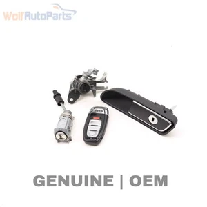 2011-2018 AUDI A8 QUATTRO - LOCK Switch / Cylinder SET W/ KEY 4H0898374S - Picture 1 of 4