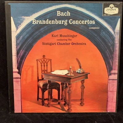 BACH Brandenburg Concertos - MUNCHINGER, Stuttgart - LONDON CMA 7211 2LP - Image 1 of 4