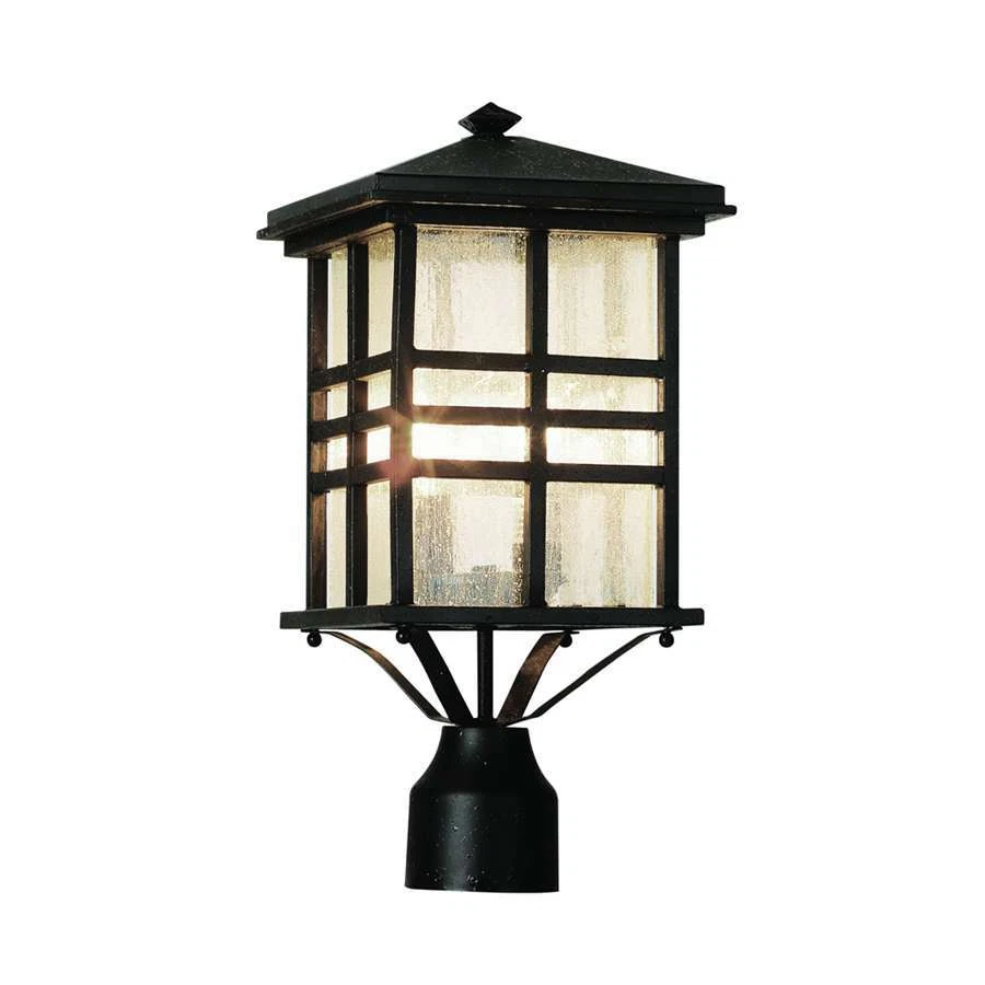 Linterna superior Trans Globe Craftsman 16' poste bronce desgastado - 4639 WB Foto 1 de 1