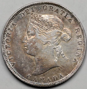 1872-H Canada 25 Cents - Picture 1 of 4