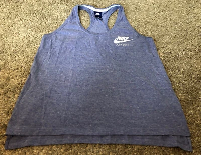 Camiseta sin mangas Nike Racer Back para mujer grande púrpura mezcla de algodón (C1) Foto 1 de 4