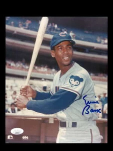 Ernie Banks JSA Coa Signed  8x10 Photo 1 Autograph Cubs - Picture 1 of 3