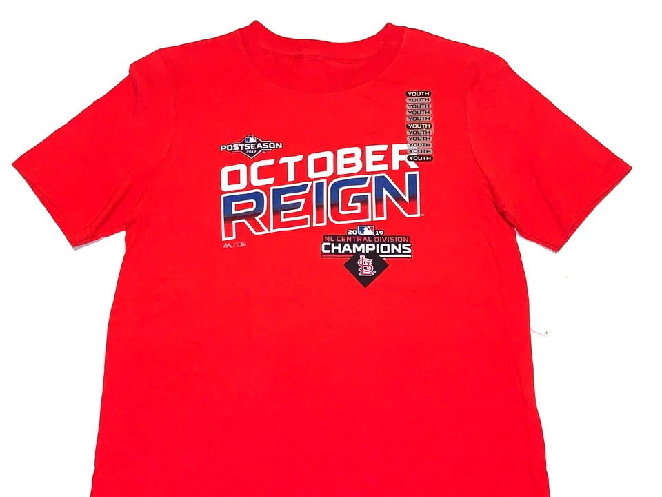 St. Louis Cardinals 2019 Division Champs Baseball T-Shirt New NWT Youth XL 18 20 - Image 1 of 1
