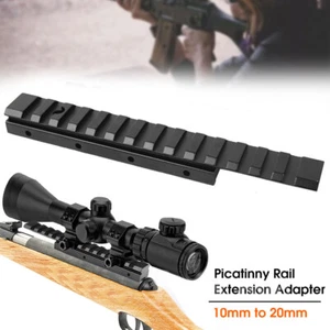 11mm to 20mm Rail Adapter Dovetail Weaver Picatinny Tactical Scope Extend Mount - Picture 1 of 12