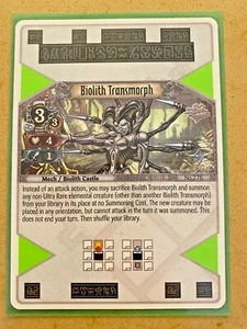 1x Biolith Transmorph EOJ SET3 #276 PS3 Eye Of Judgment Inglés Casi Nuevo/Desjugar Tarjeta R - Imagen 1 de 2