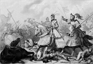 GUERRE d'ITALIE- AGNADEL: LOUIS XII contre la RÉPUBLIQUE de VENISE -Gravure 19e - Imagen 1 de 2