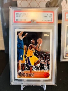 ⭐️ KOBE BRYANT 1996 TOPPS #138 PSA 8 CASI NUEVO-MT TARJETA DE NOVATO RADIOCONTROL 🙂 - Imagen 1 de 2