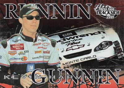 2001 Press Pass NASCAR Racing Trackside Runnin' & Gunnin' #RG8 Kevin Harvick - Image 1 of 3