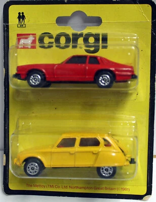 Corgi junior Two pack Red Jaguar and Citreon very nice - Image 1 of 2