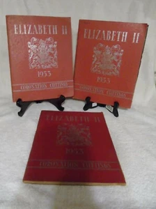 3 1953 Elizabeth II Coronation Cuttings Scrap Book Scrapbooks RARE Full - Picture 1 of 12